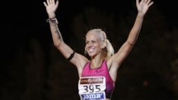 Natalia Rodr&iacute;guez celebra su victoria en el Campeonato de Espa&ntilde;a y su posterior billete para los Mundiales de Mosc&uacute; este fin de semana en Alcobendas.