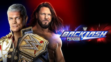 Esta es la imagen promocional del combate por el Campeonato Indiscutible de la WWE.