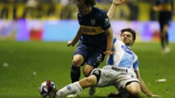 Fuenzalida lleva un gol con Boca Juniors. 