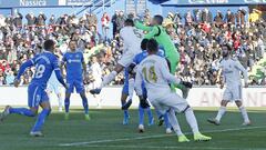 04/01/20 PARTIDO PRIMERA DIVISION  GETAFE - REAL MADRID  GOL 0-1 SORIANO VARANE