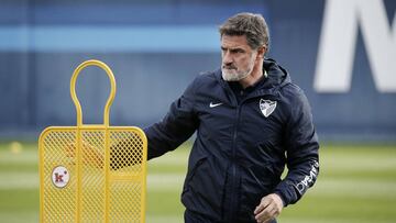 Míchel, en un entrenamiento.