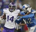 Diggs se posiciona para rookie ofensivo del año en Vikings