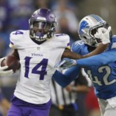 Diggs se posiciona para rookie ofensivo del año en Vikings