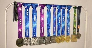 Fue campeón en España y recibió su medalla con un parche en el ojo: “Por los 217 chilenos"