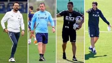 Cinco banquillos en el aire