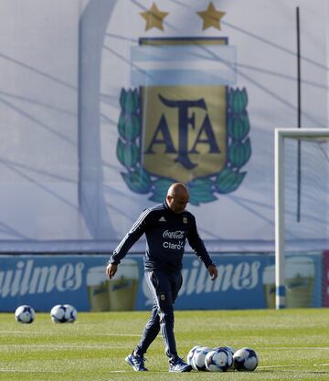 Buenos Aires 02 Octubre 2017
Eliminatorias Rusia 2018
Entrenamiento de la SelecciÃ³n Argentina previo al partido contra Peru, en el Predio Julio H Grondona.
Jorge Sampaoli DT
Foto Ortiz Gustavo 