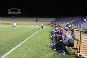 El banquillo del New York Cosmos.