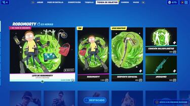 Morty llega a Fortnite; así es el skin RoboMorty