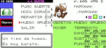 marowak pokemon oro plata cristal hueso grueso