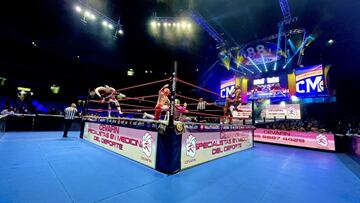 Momento en que se lleva a cabo la eliminatoria en la Arena México