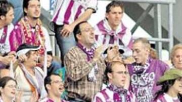 <b>APOYO. </b>La afición del Valladolid estará con su equipo.