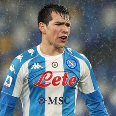 'Chucky' Lozano fue titular en la derrota del Napoli