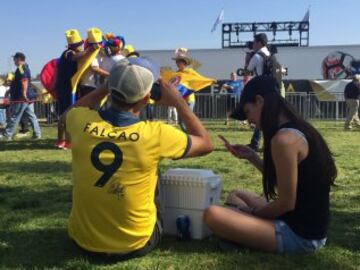 Imágenes de hinchas Colombia - Paraguay en Copa América