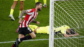 Iñigo Martínez, tras marcar el 2-1 ante el Atleti en San Mamés.