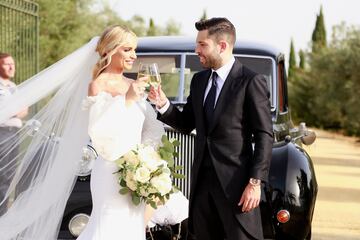 Jordi Alba y su pareja, Romarey Ventura, se han casado en la Hacienda de Orán.