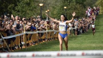 Isabel Barreiro vence el año pasado el Cross de Amorebieta