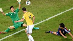 James Rodr&iacute;guez le marc&oacute; un golazo a Jap&oacute;n en el Mundial de Brasil 2014