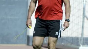 Paco J&eacute;mez, durante un entrenamiento.