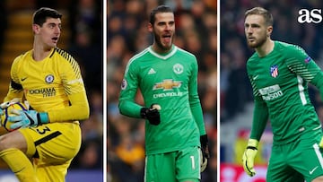 Courtois, De Gea y Oblak gustan en el Real Madrid.