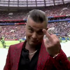 El gesto de Robbie Williams para abrir el Mundial
