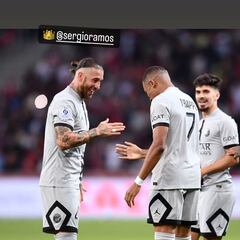 El mensaje de Mbappé en el día más especial de Sergio Ramos: “Te echo de menos”