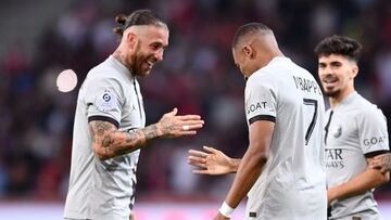 La felicitaci¨®n de Mbapp¨¦ a Sergio Ramos.