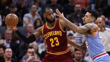 LeBron James defendido por Matt Barnes