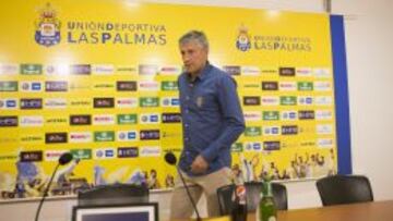 Quique Seti&eacute;n, en la rueda de prensa previa al partido contra el Valencia