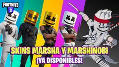 Fortnite: skins Marsha y Marshinobi de Marshmello ya disponibles; c&oacute;mo conseguirlos