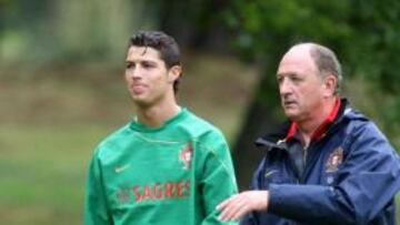 <b>CUIDADO. </b>Scolari ha estado mimando a Cristiano desde su llegada a la concentración de Viseu.