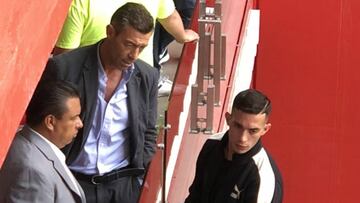 Pedro Caixinha e Iván Marcone