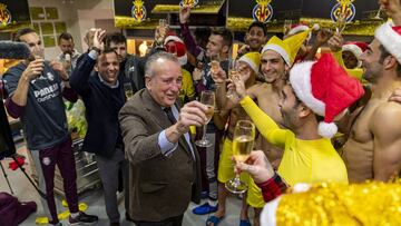 21/12/19 BRINDIS EN EL VESTUARIO DESPUES DEL PARTIDO VILLARREAL - GETAFE
FERNANDO ROIG