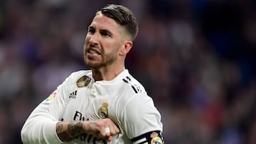 Sergio Ramos, con el Real Madrid.