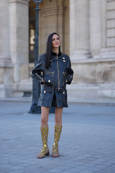 Jennifer Connelly posa en el desfile de Louis Vuitton, durante la Semana de la Moda de París para Mujer Primavera/Verano 2026.