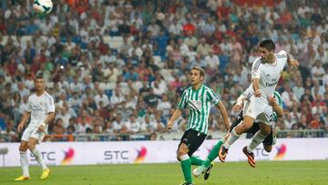 Isco marc&oacute; su primer gol como madridista ante el Betis, en 2013, con un cabezazo espectacular que supuso el 2-1 en el 85&rsquo;.