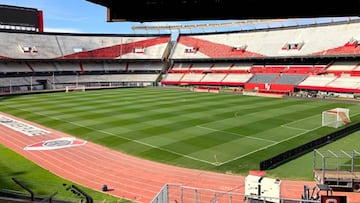 Festeja Gallargo: River realizó importantes cambios en el césped del Monumental