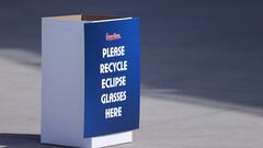 Where to recycle or donate glasses after the solar eclipse on April 8?