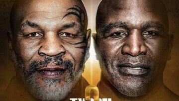 Cartel promocional del hipot&eacute;tico combate entre Mike Tyson y Evander Holyfield.