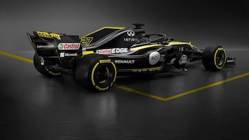 ENSTONE, UNITED KINGDOM - FEBRUARY 20:  In this handout photo supplied by Renault Sport F1, the team unveil their new Renault Sport RS18 Formula One car on February 20, 2018 in Enstone, United Kingdom  (Photo by Handout/Getty Images)