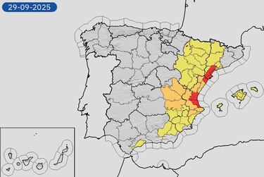 El Valencia y el Oviedo, pendientes del aviso de nivel rojo de la AEMET 