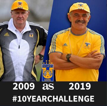 Manuel Lapuente estaba al frente del equipo hace 10 años, actualmente el 'Tuca' Ferretti es quien dirige a los felinos.