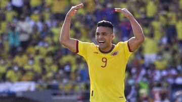 Falcao García en un partido de la Selección Colombia.