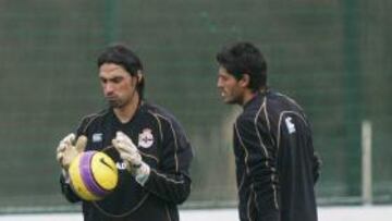 <b>REGRESO. </b>Catorce días después de la agresión, Munúa y Aouate se entrenarán juntos.