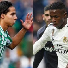 Diego Lainez y Vinicius de los más jóvenes en la Liga Santander