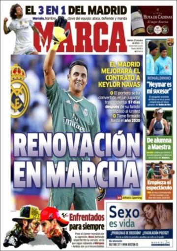 Portadas de la prensa mundial