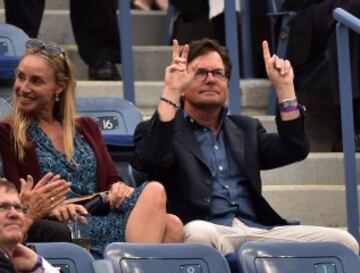 Michael J. Fox junto a su esposa Tracy Pollan.