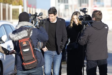 Albert Luque entrando en la sede de la Audiencia Nacional en San Fernando de Henares, Madrid.