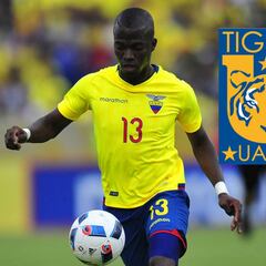Enner Valencia, nuevo jugador de los Tigres de la UANL