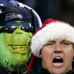 Richard Sherman se vistió del Grinch y robo la navidad a Goff