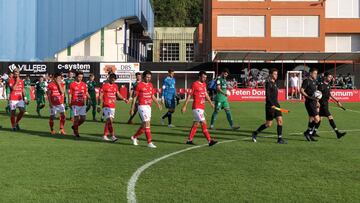 Imagen del partido entre el Laredo y Osasuna Promesas